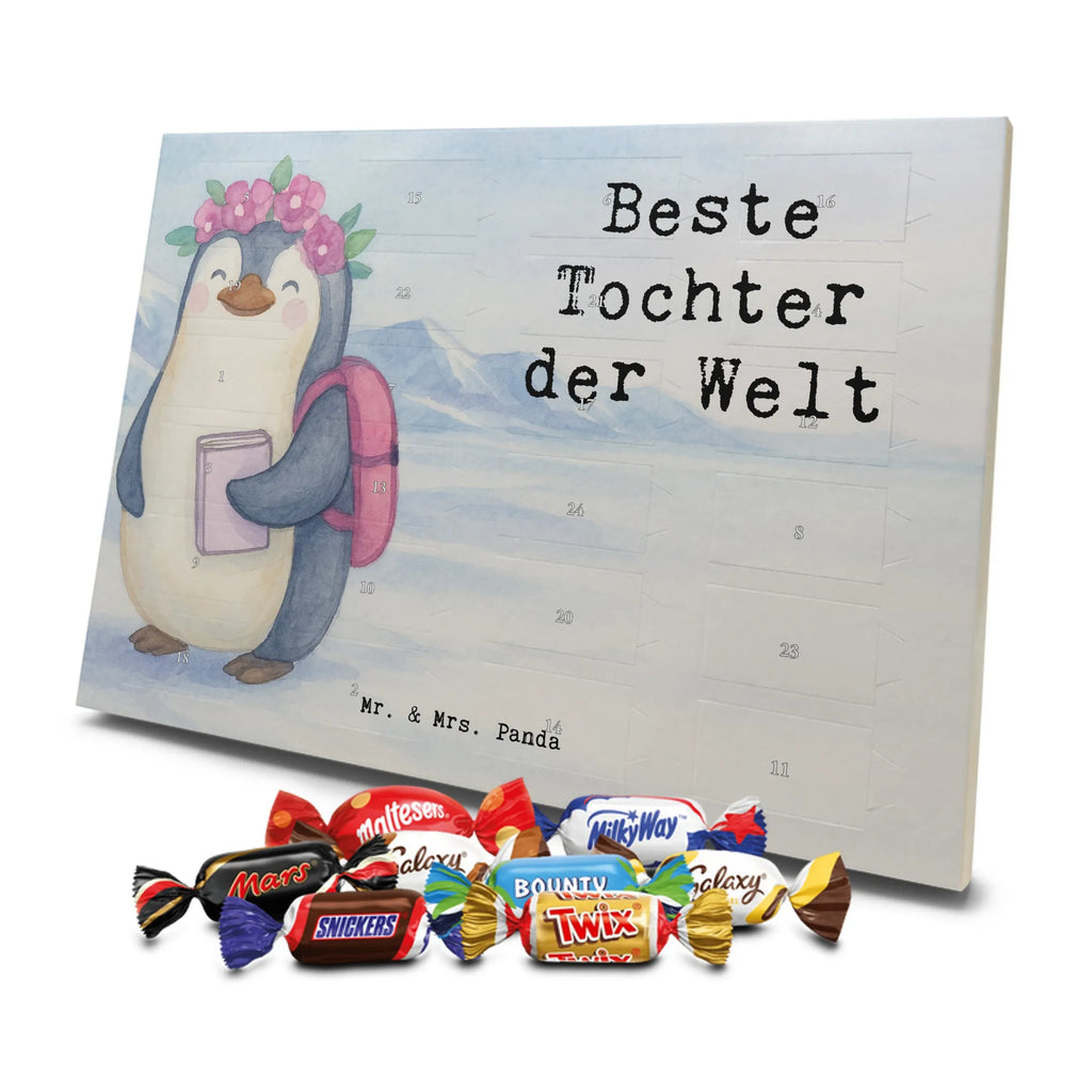 Chocolate advent calendar penguin best daughter in the world Design thank you, birthday, gift idea, birthday present, gift tip, make you happy, giving, for, gift, birth, mother, daughters, children, little daughter, little one, child, father, reward, daughter