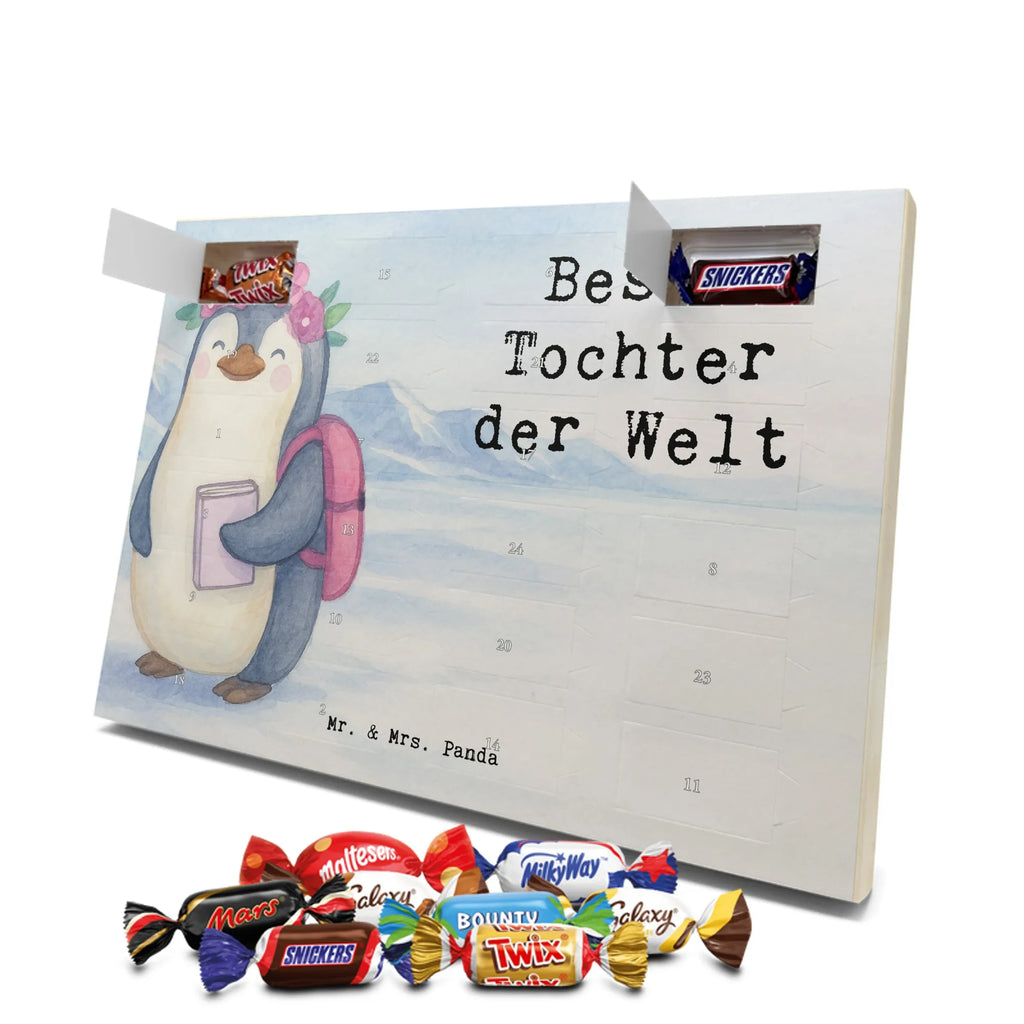 Chocolate advent calendar penguin best daughter in the world Design thank you, birthday, gift idea, birthday present, gift tip, make you happy, giving, for, gift, birth, mother, daughters, children, little daughter, little one, child, father, reward, daughter