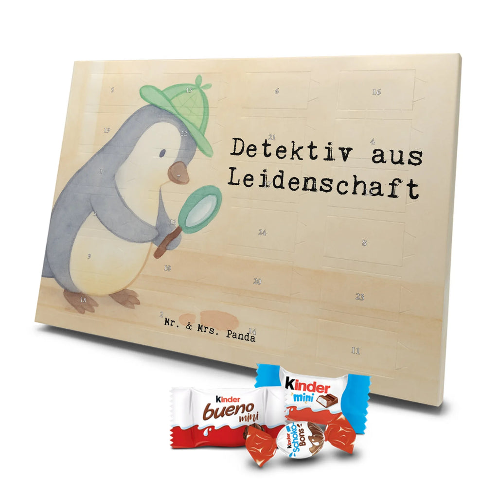 Chocolate advent calendar Detective passion Design gift, promotion, anniversary, retirement, sayings, job start, gift idea, best, farewell gift, profession, passing exam