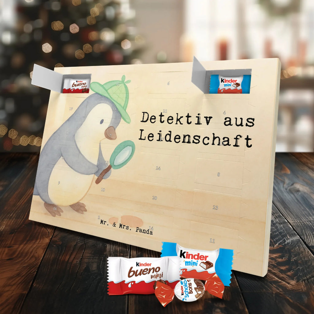 Chocolate advent calendar Detective passion Design gift, promotion, anniversary, retirement, sayings, job start, gift idea, best, farewell gift, profession, passing exam