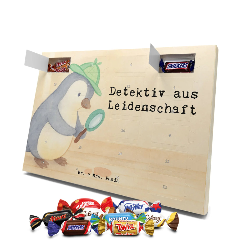 Chocolate advent calendar Detective passion Design gift, promotion, anniversary, retirement, sayings, job start, gift idea, best, farewell gift, profession, passing exam