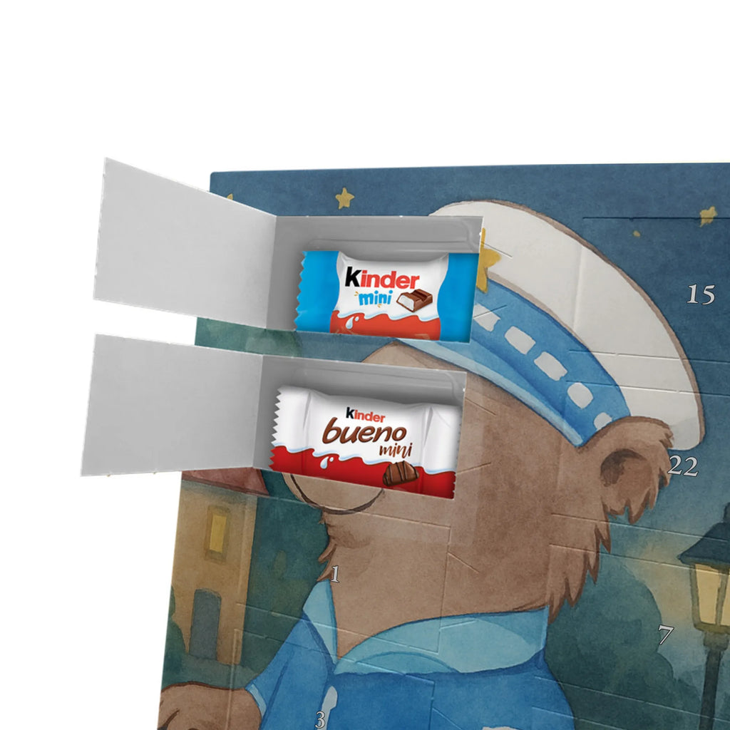 Chocolate advent calendar policeman Passion Design gift, promotion, anniversary, retirement, sayings, job start, gift idea, best, farewell gift, profession, passing exam