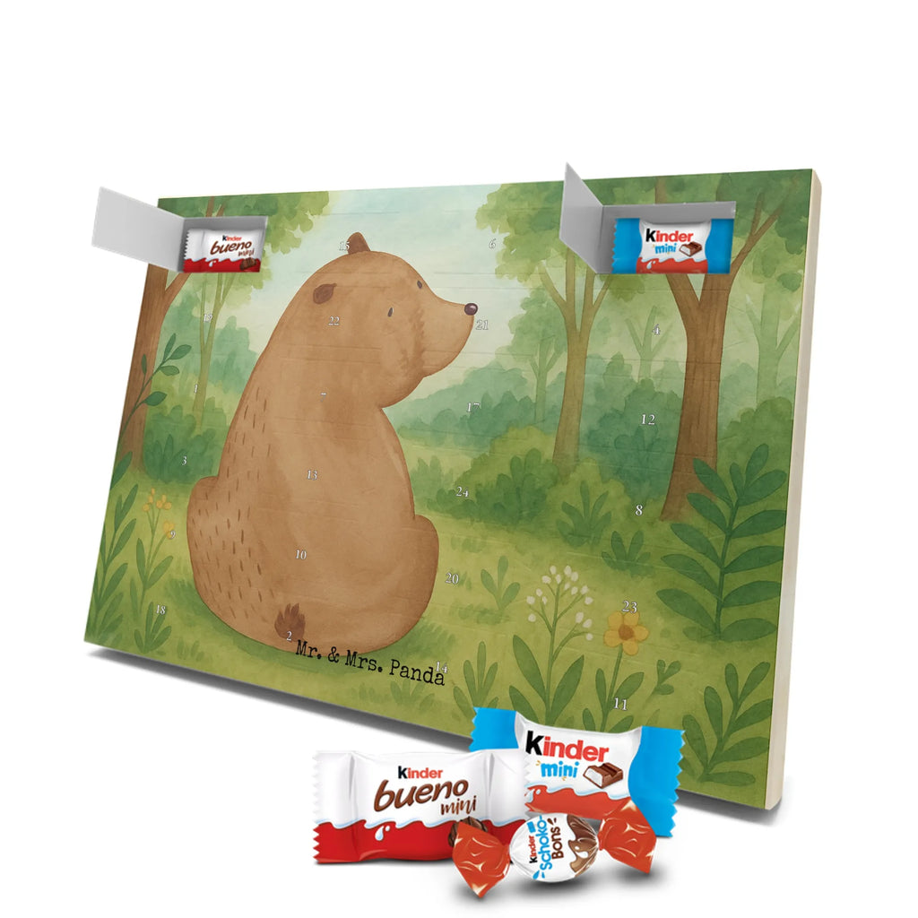 Chocolate advent calendar bear shoulder look Design teddy bear, cuddly toy, world view, wisdom, bears, self-esteem, bear love