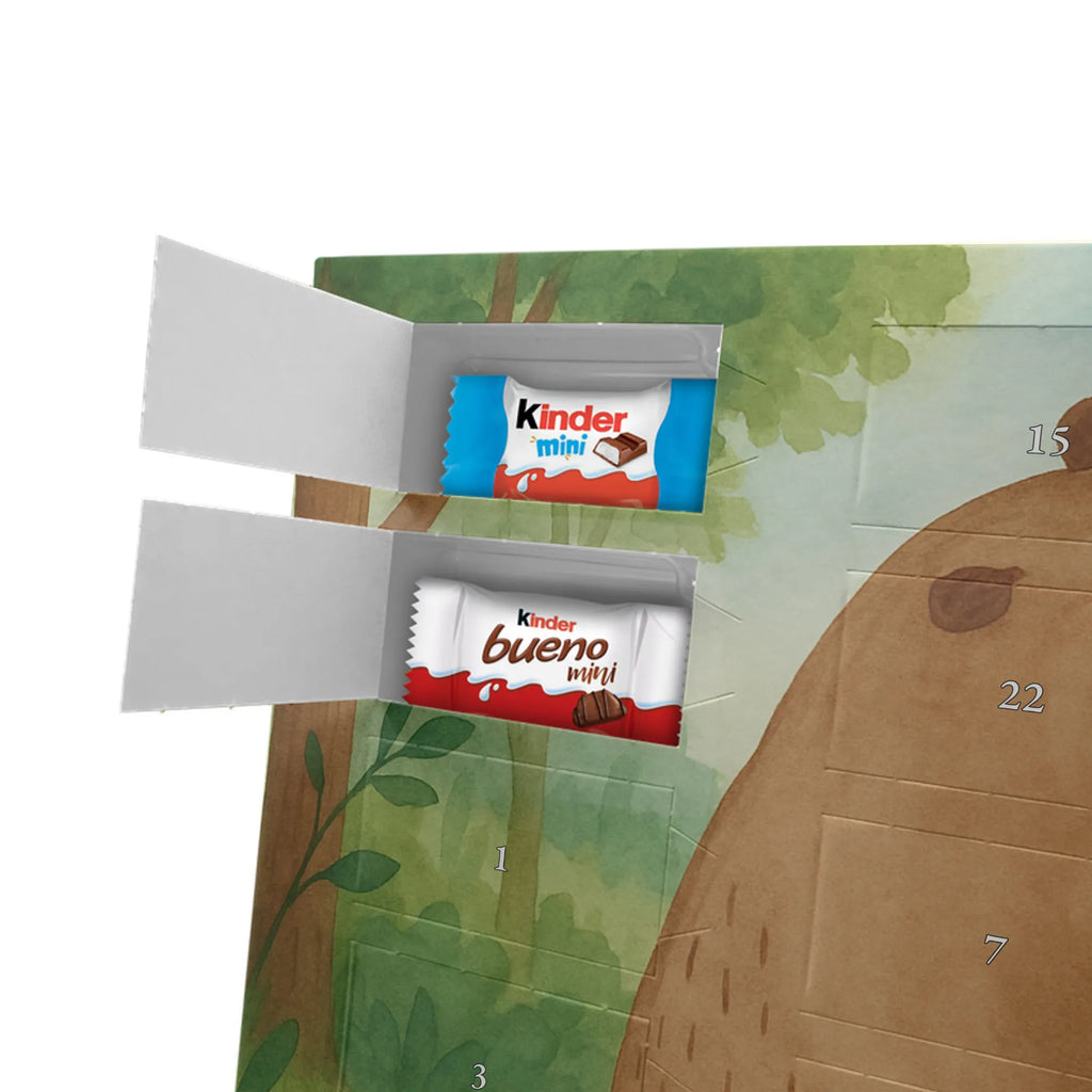 Chocolate advent calendar bear shoulder look Design teddy bear, cuddly toy, world view, wisdom, bears, self-esteem, bear love