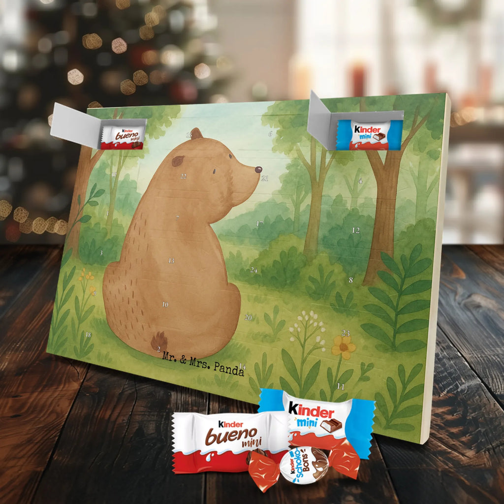 Chocolate advent calendar bear shoulder look Design teddy bear, cuddly toy, world view, wisdom, bears, self-esteem, bear love