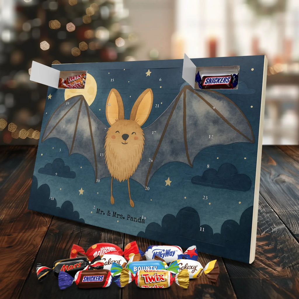 Chocolate advent calendar bat wing Design card, gift ideas, gifts, small animals, cute, cute animal motives, hand drawn, funny sayings, good mood, special gifts, animal lover