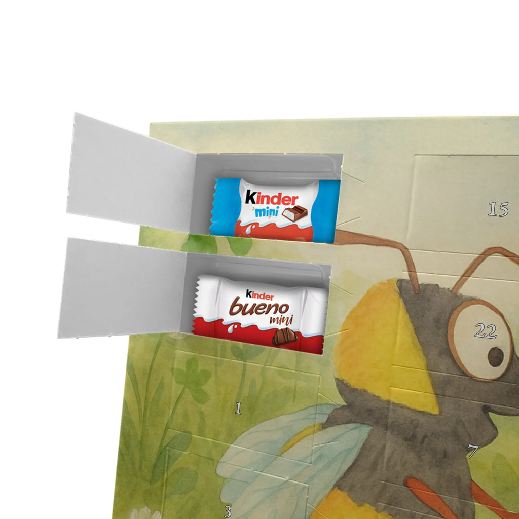 Chocolate advent calendar bumblebees shamrock Design card, gift ideas, gifts, small animals, cute, cute animal motives, hand drawn, funny sayings, good mood, special gifts, animal lover, bumblebee, saying happy, saying positive, saying beautiful, bee decoration, be happy, become happy