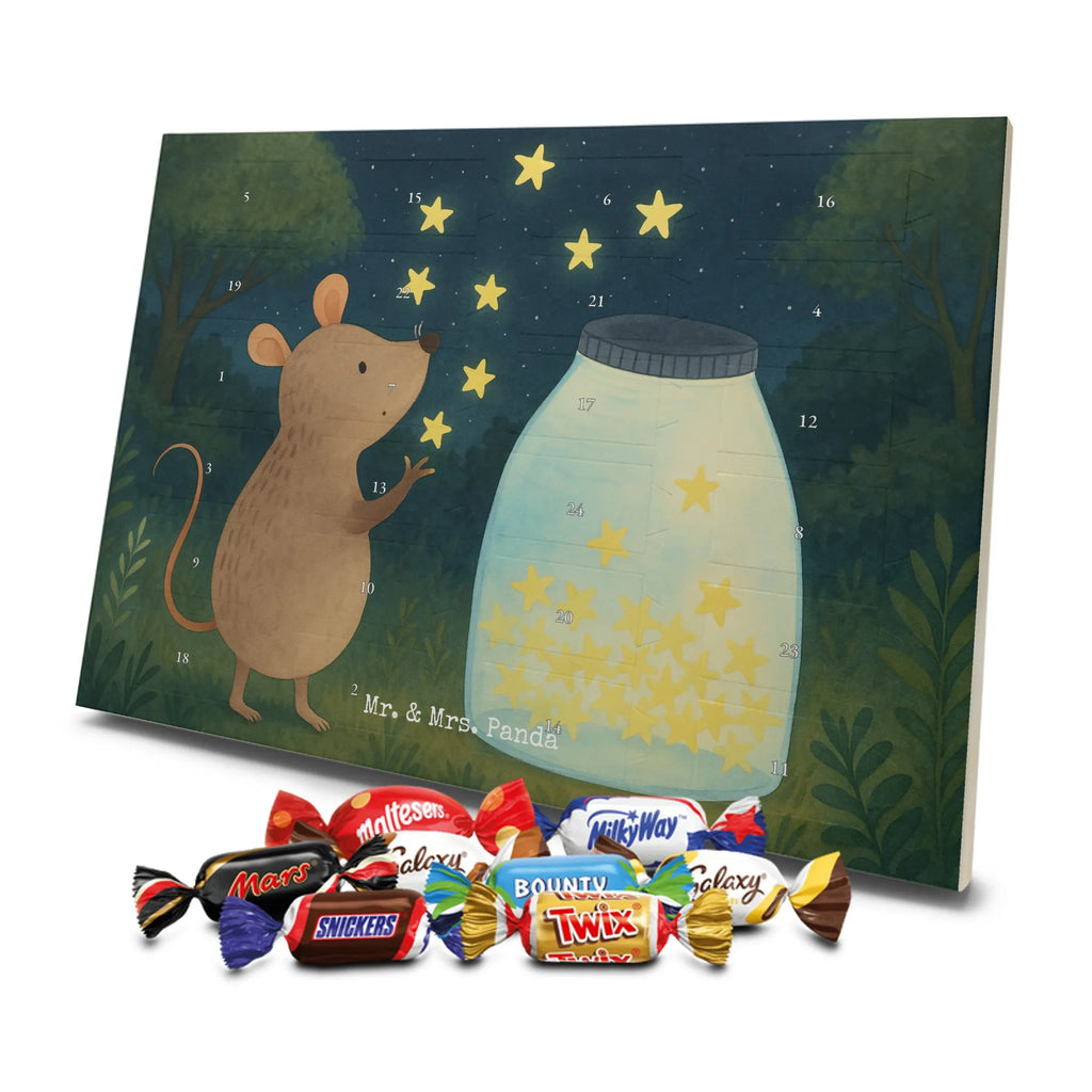 Chocolate advent calendar Mouse Stars Design card, gift ideas, gifts, small animals, cute, cute animal motives, hand drawn, funny sayings, good mood, special gifts, animal lover, birthday, child, baptism, baptism gift, birth, hope, child birthday, first child, wish, stars, Mouse, pregnancy