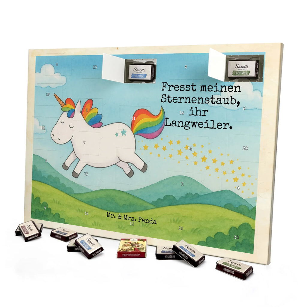 Chocolate advent calendar unicorn happy Design joy, cheerful, joy of life, fun