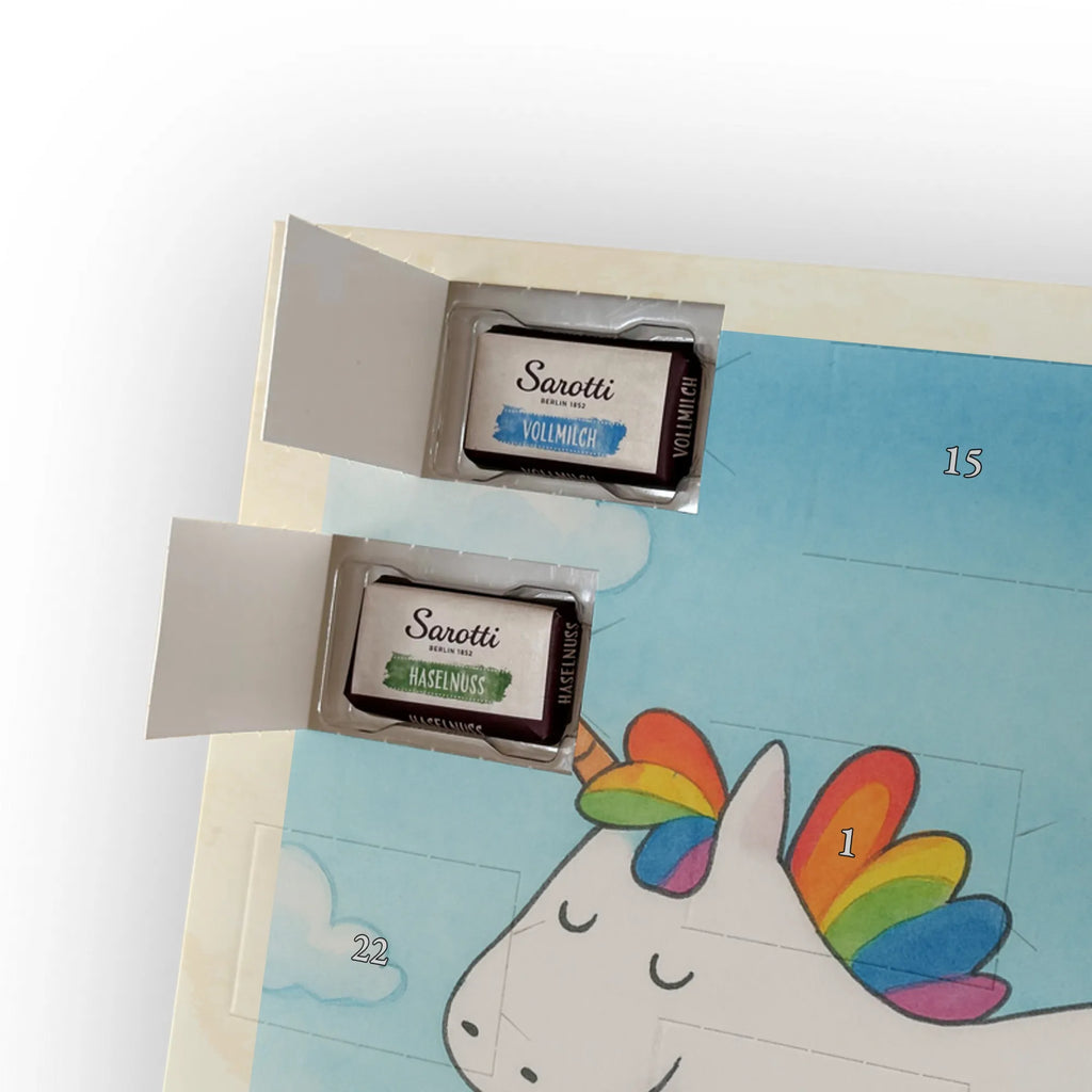 Chocolate advent calendar unicorn happy Design joy, cheerful, joy of life, fun