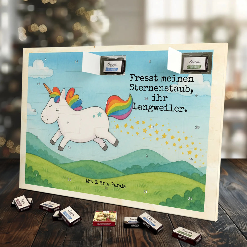 Chocolate advent calendar unicorn happy Design joy, cheerful, joy of life, fun