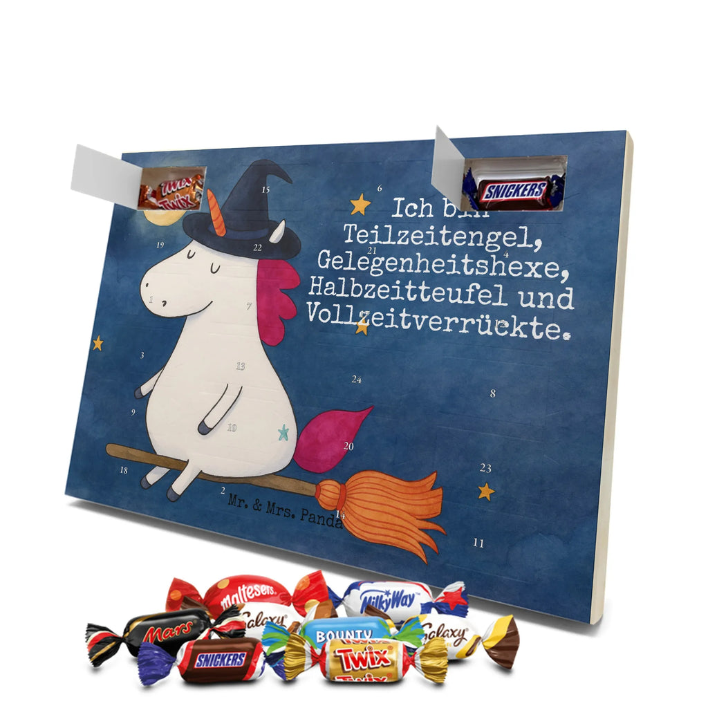 Chocolate advent calendar unicorn Witch Design wife gift, witch, mad, bitch, bad girl, girlfriend present, devil