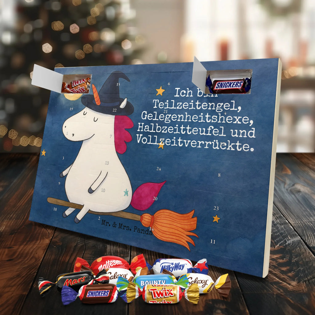 Chocolate advent calendar unicorn Witch Design wife gift, witch, mad, bitch, bad girl, girlfriend present, devil