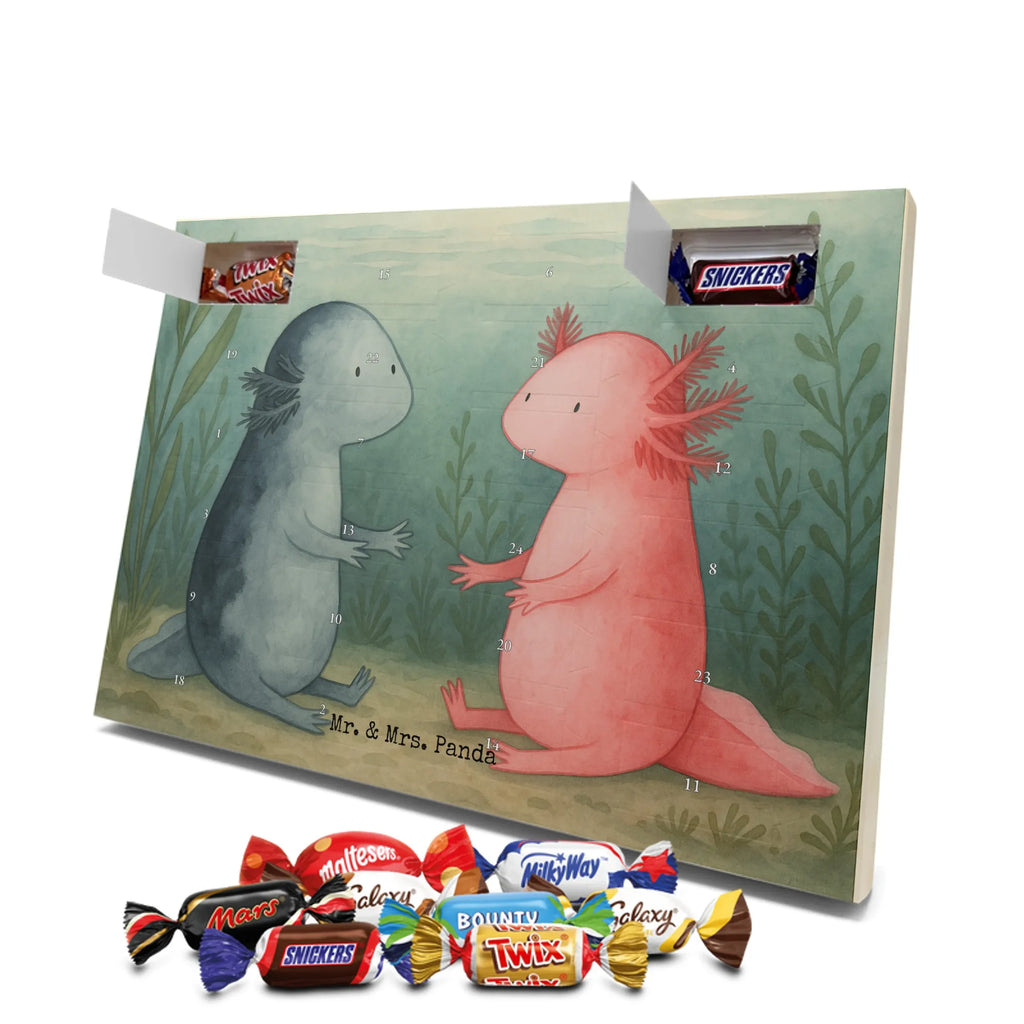 Chocolate advent calendar axolotl Love Design Axelotl, marine animals, Mexican walking fish, salamander, friend, great love, tail, anniversary, proof of love, fiancé, valentine's day, amphibian, husband