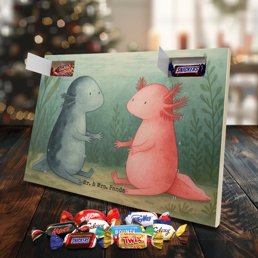 Chocolate advent calendar axolotl Love Design Axelotl, marine animals, Mexican walking fish, salamander, friend, great love, tail, anniversary, proof of love, fiancé, valentine's day, amphibian, husband