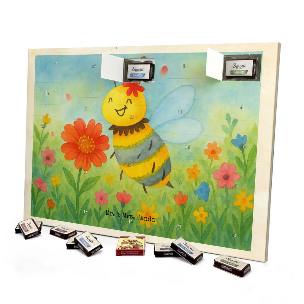 Chocolate advent calendar bee flower Design wasp, bumblebee