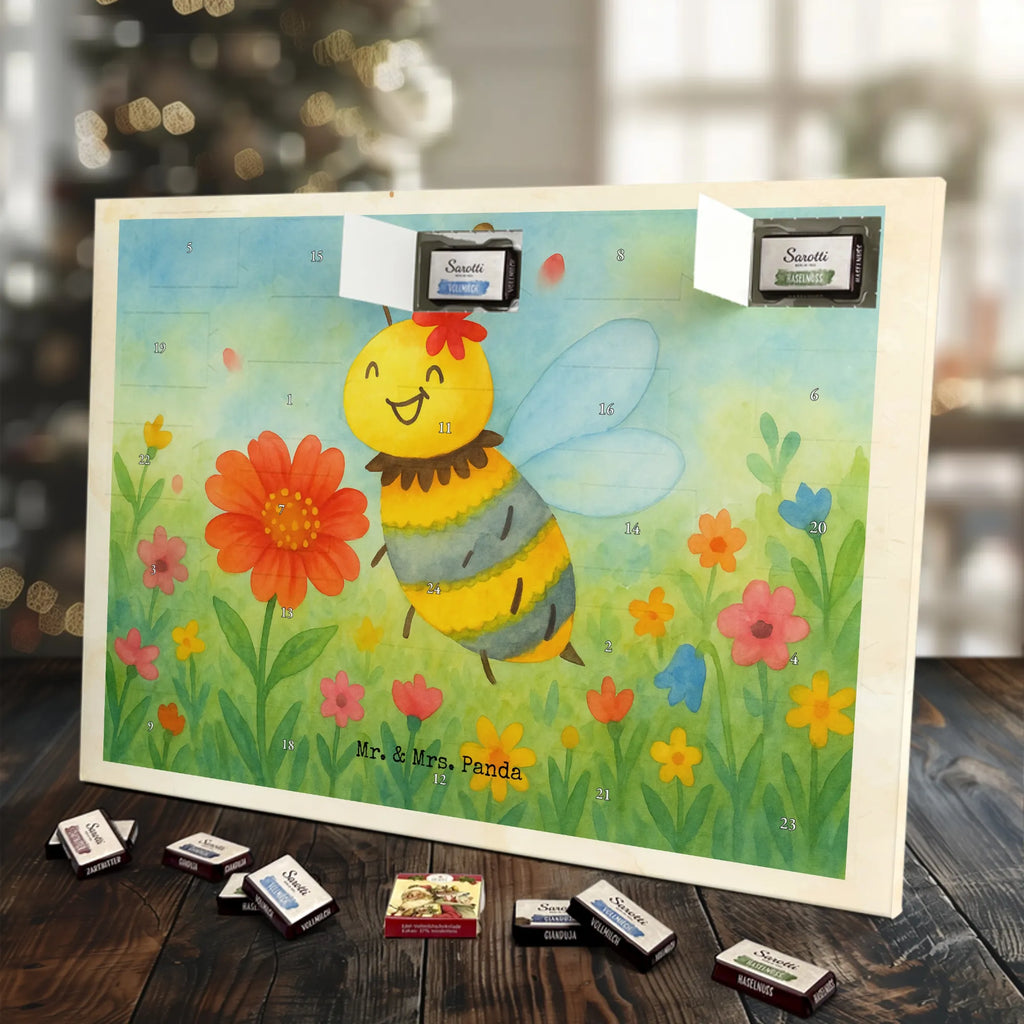 Chocolate advent calendar bee flower Design wasp, bumblebee