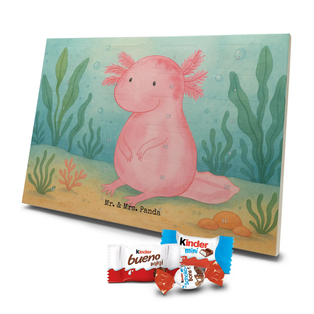 Chocolate advent calendar axolotl zero Design Axelotl, marine animals, Mexican walking fish, salamander, wisdom, worldly wisdom, contented, cheerful, lifestyle, girlfriend
