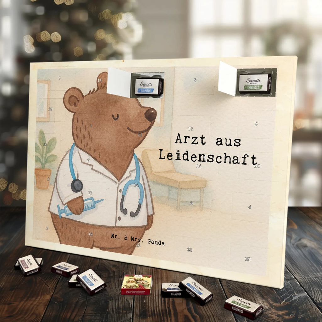 Chocolate advent calendar Doctor Passion Design gift, promotion, anniversary, retirement, sayings, job start, gift idea, best, farewell gift, profession, passing exam