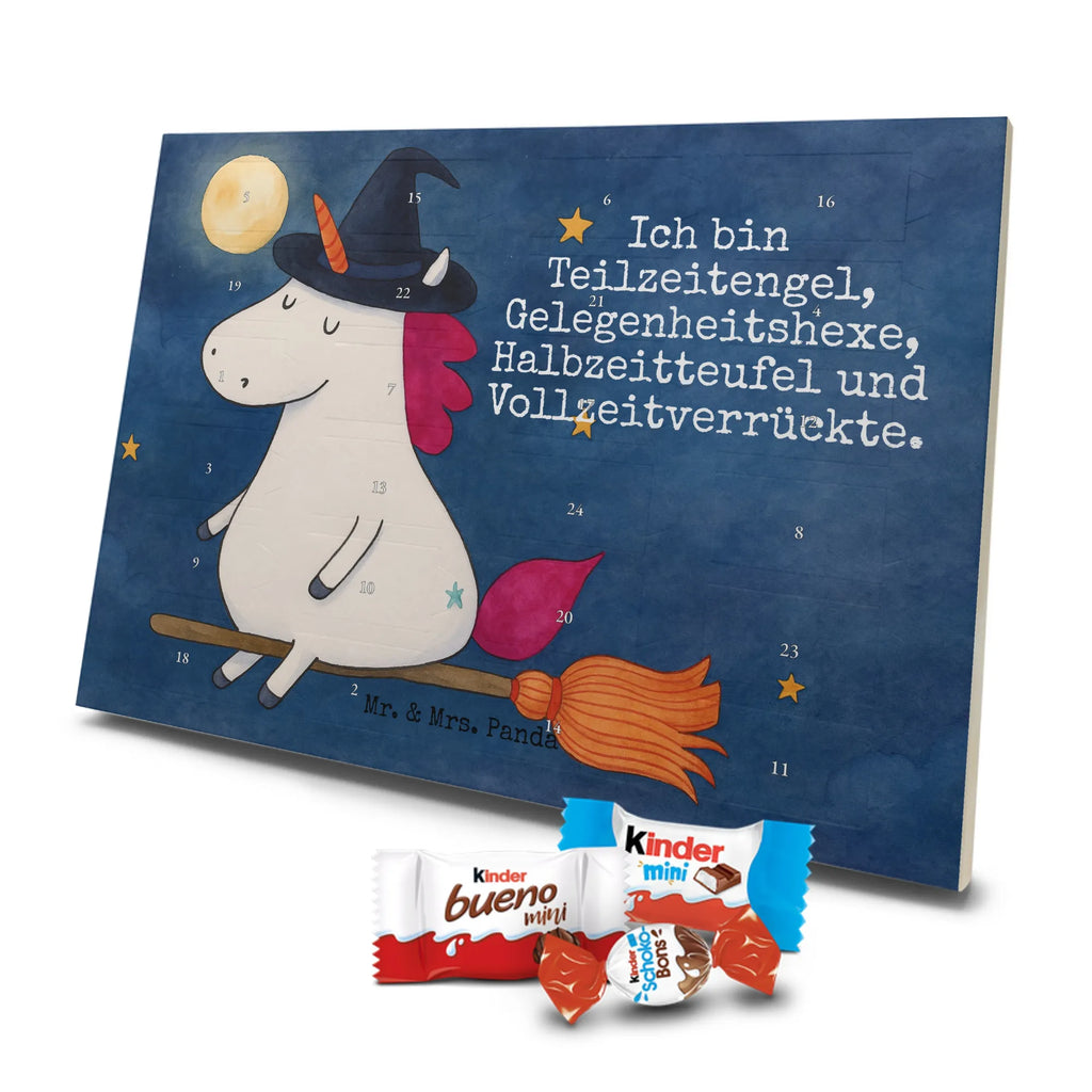 Chocolate advent calendar unicorn Witch Design wife gift, witch, mad, bitch, bad girl, girlfriend present, devil