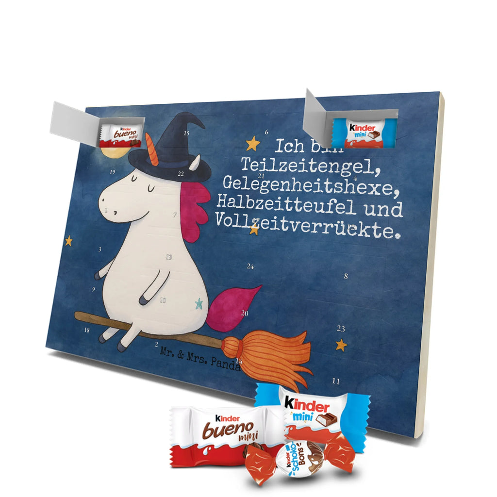 Chocolate advent calendar unicorn Witch Design wife gift, witch, mad, bitch, bad girl, girlfriend present, devil