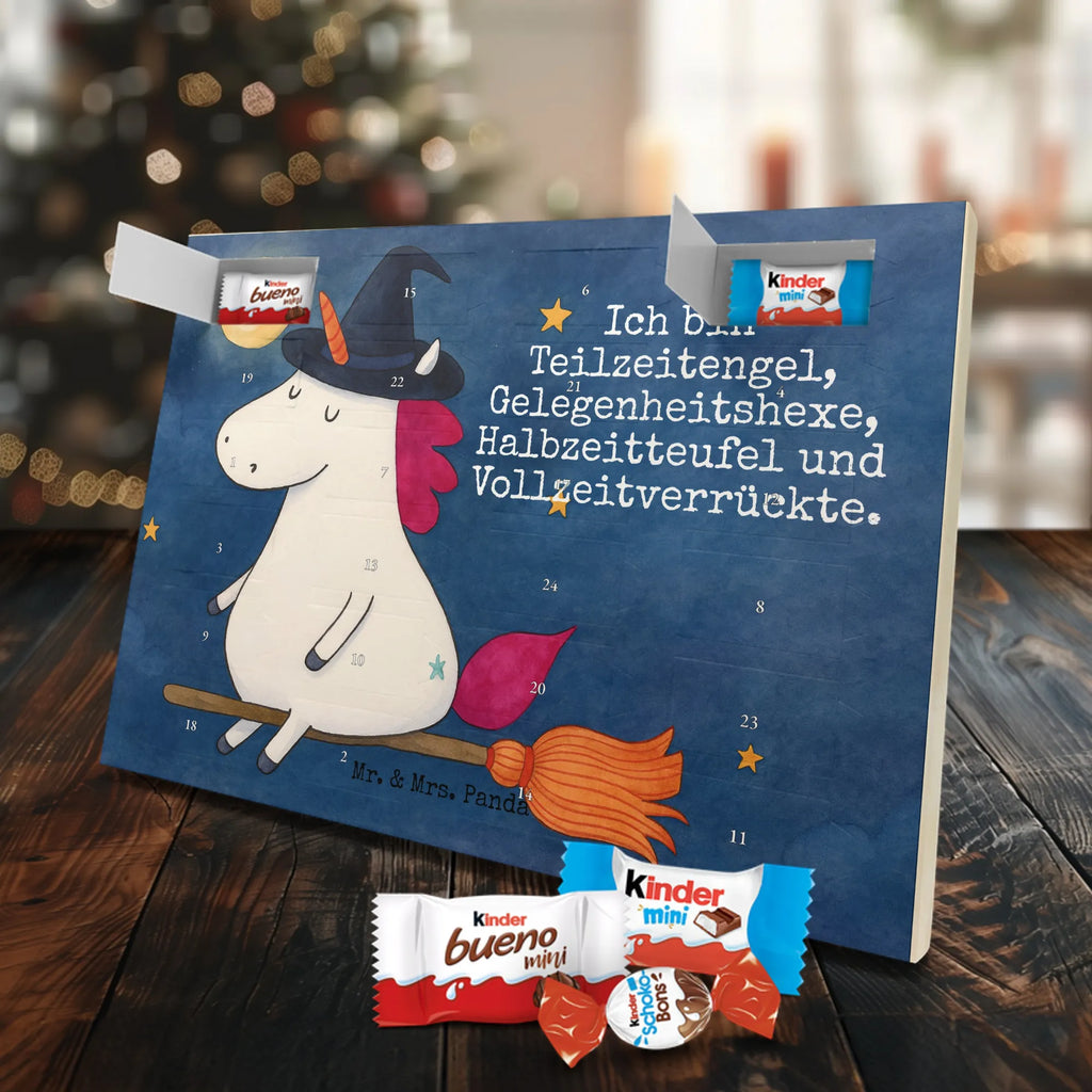 Chocolate advent calendar unicorn Witch Design wife gift, witch, mad, bitch, bad girl, girlfriend present, devil