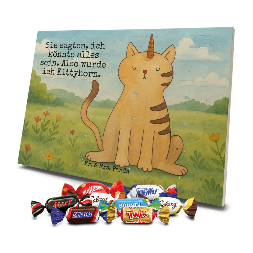 Chocolate advent calendar unicorn Cat Design cat gift, cat lover, Kitty, cat present, Kittycorn, Rainbow