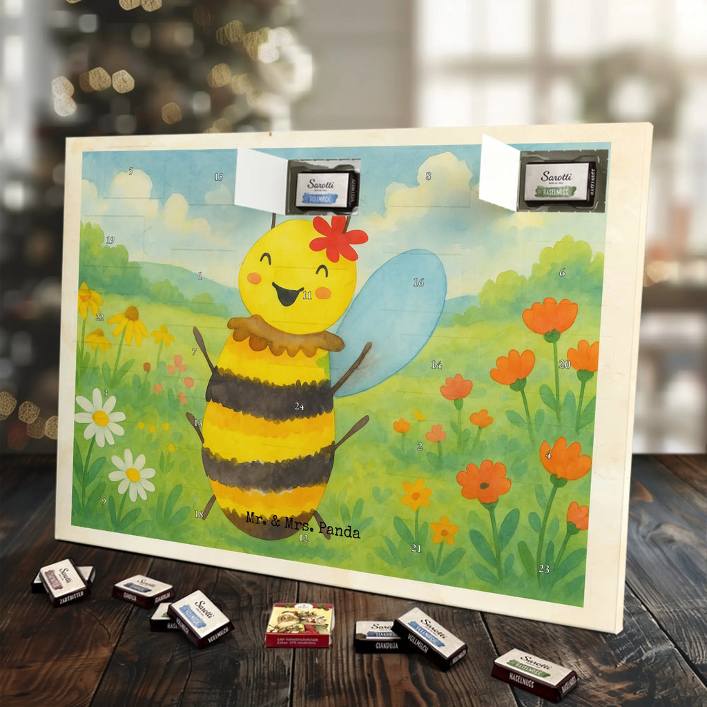 Chocolate advent calendar bee happy Design wasp, bumblebee