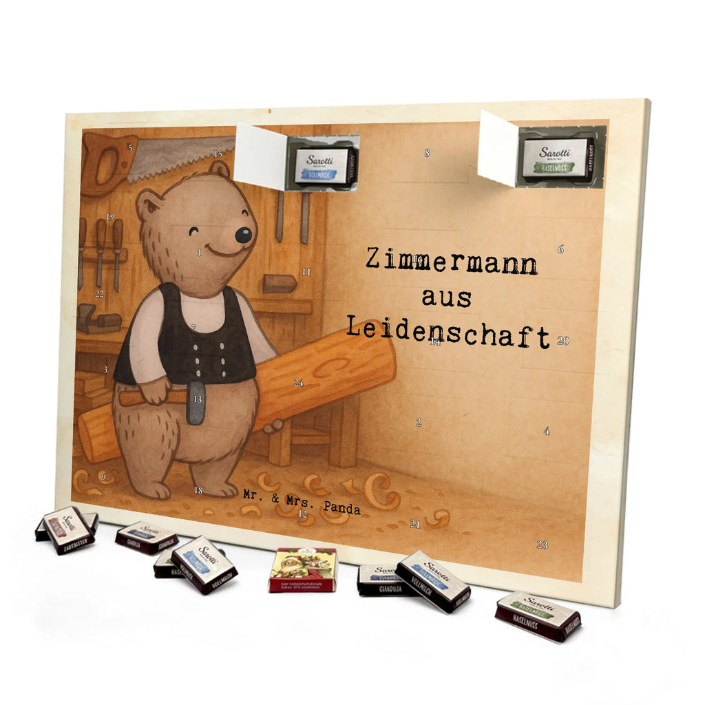 Chocolate advent calendar Carpenter Passion Design gift, promotion, anniversary, retirement, sayings, job start, gift idea, best, farewell gift, profession, passing exam