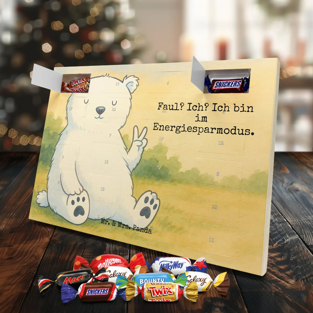 Chocolate advent calendar Icebear Lazy Design teddy bear, cuddly toy, office job, lazy, North Pole, work, relaxing, workplace, Polar bear