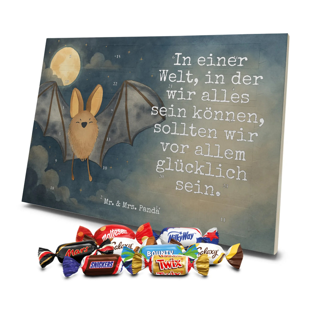 Chocolate advent calendar bat wing Design card, gift ideas, gifts, small animals, cute, cute animal motives, hand drawn, funny sayings, good mood, special gifts, animal lover