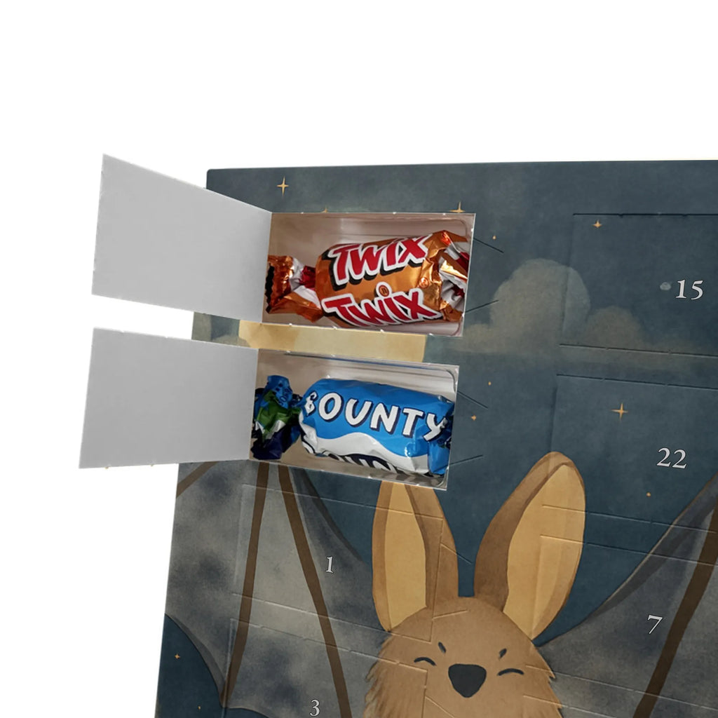 Chocolate advent calendar bat wing Design card, gift ideas, gifts, small animals, cute, cute animal motives, hand drawn, funny sayings, good mood, special gifts, animal lover