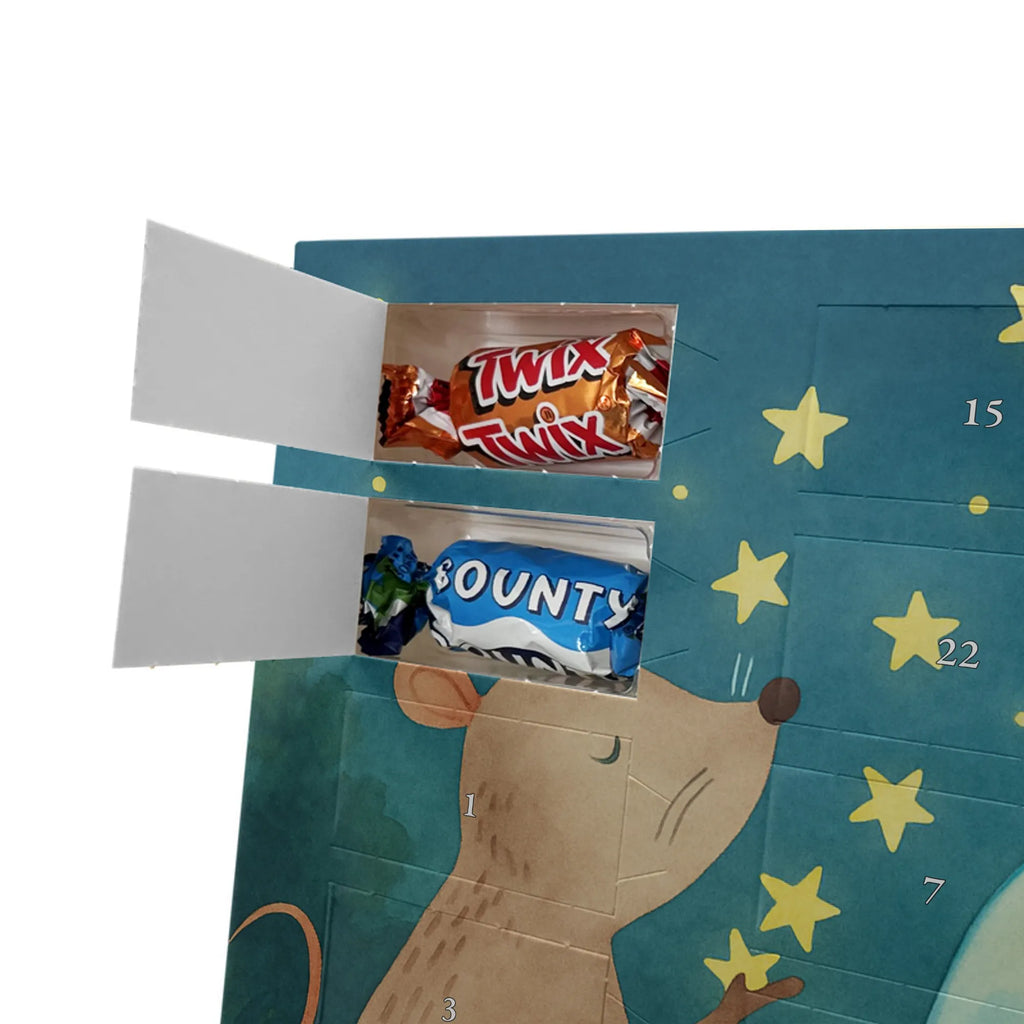 Chocolate advent calendar Mouse Stars Design card, gift ideas, gifts, small animals, cute, cute animal motives, hand drawn, funny sayings, good mood, special gifts, animal lover, birthday, child, baptism, baptism gift, birth, hope, child birthday, first child, wish, stars, Mouse, pregnancy