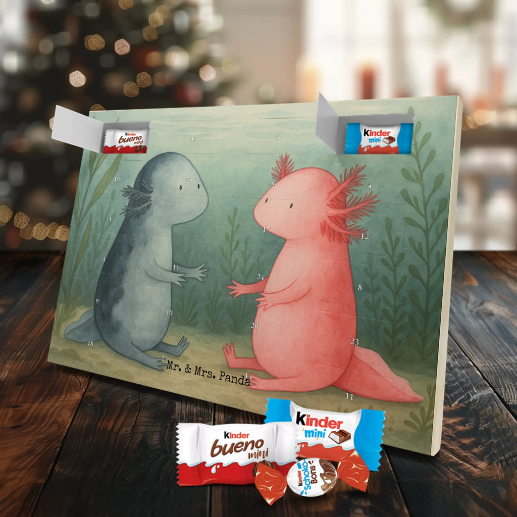Chocolate advent calendar axolotl Love Design Axelotl, marine animals, Mexican walking fish, salamander, friend, great love, tail, anniversary, proof of love, fiancé, valentine's day, amphibian, husband