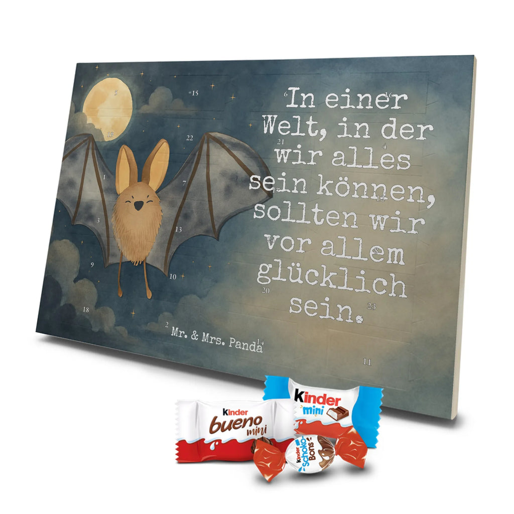 Chocolate advent calendar bat wing Design card, gift ideas, gifts, small animals, cute, cute animal motives, hand drawn, funny sayings, good mood, special gifts, animal lover