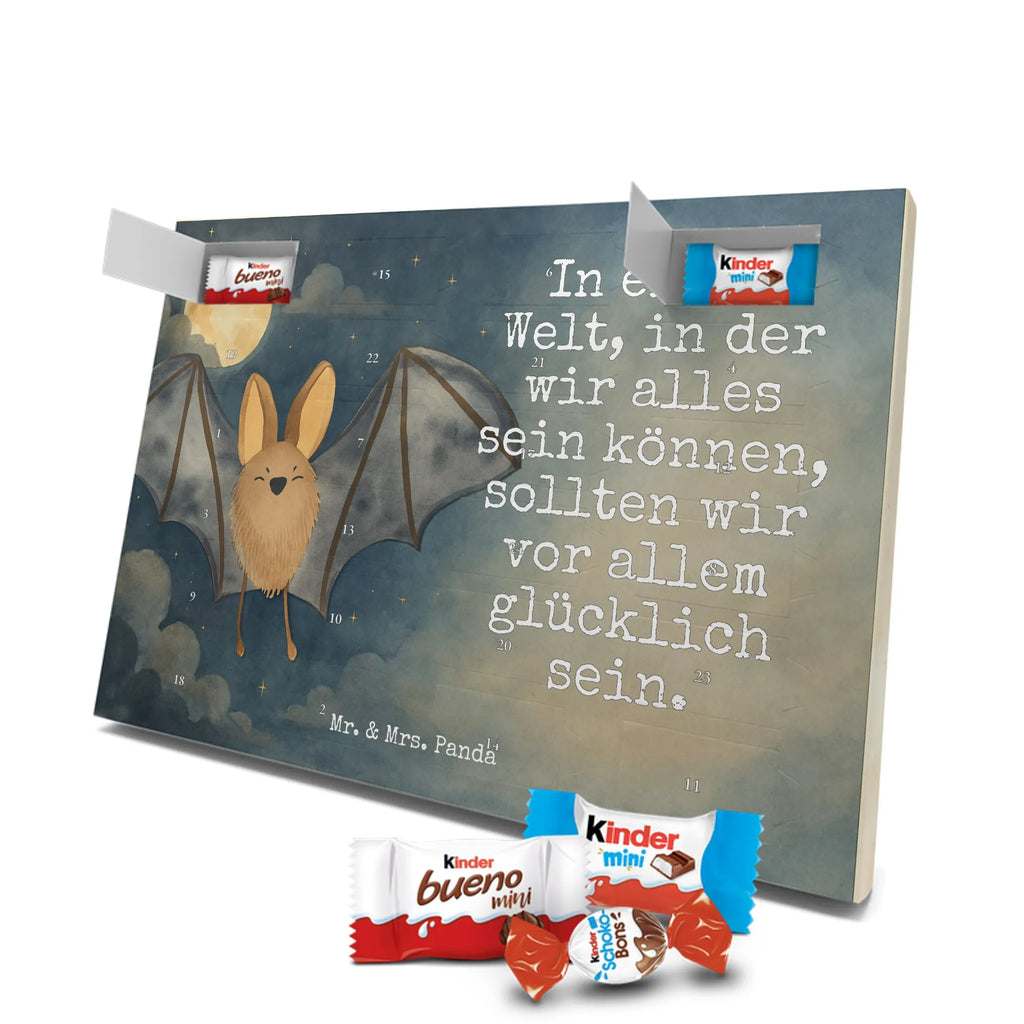 Chocolate advent calendar bat wing Design card, gift ideas, gifts, small animals, cute, cute animal motives, hand drawn, funny sayings, good mood, special gifts, animal lover