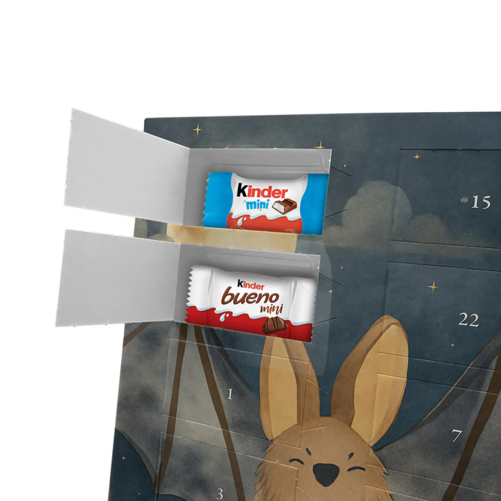 Chocolate advent calendar bat wing Design card, gift ideas, gifts, small animals, cute, cute animal motives, hand drawn, funny sayings, good mood, special gifts, animal lover