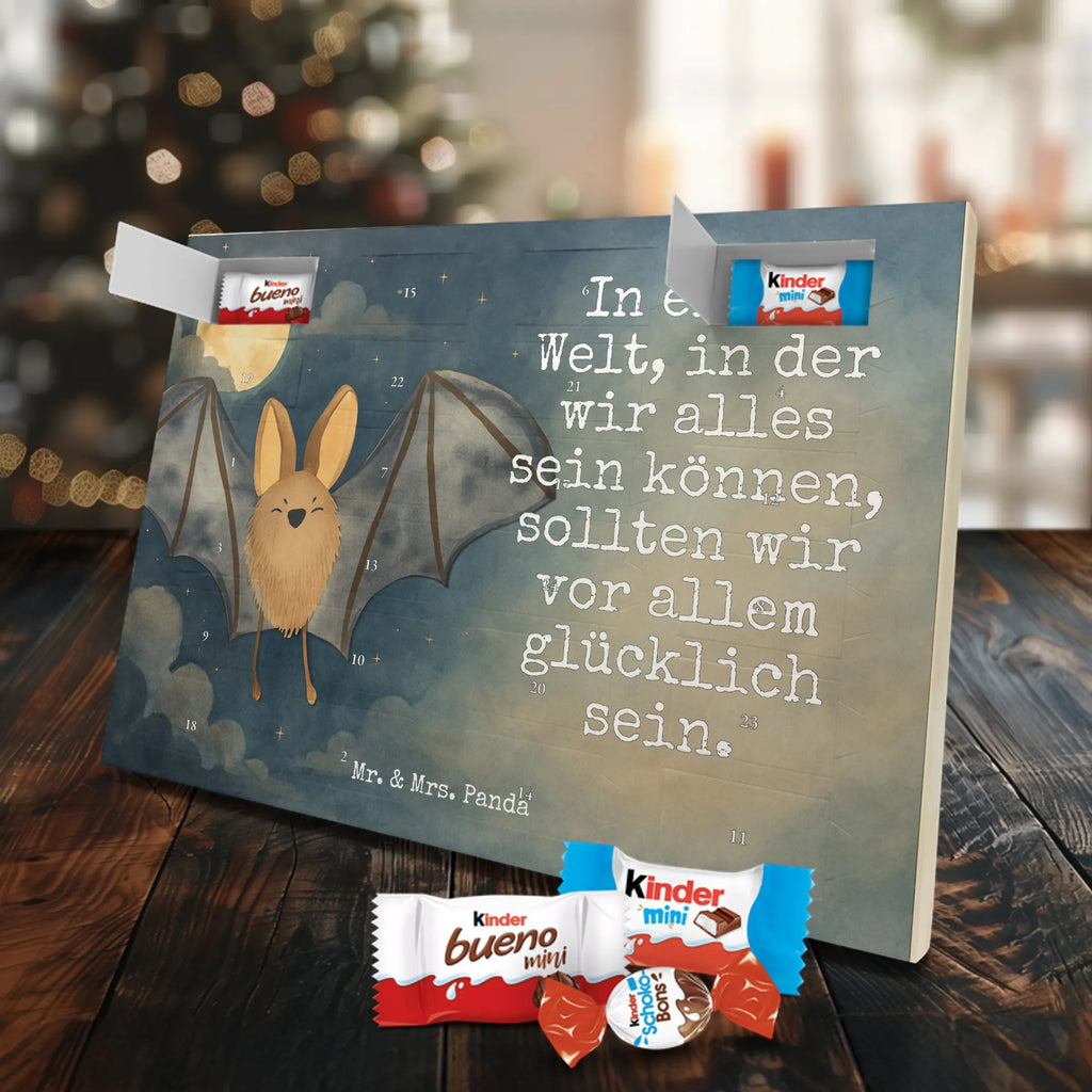 Chocolate advent calendar bat wing Design card, gift ideas, gifts, small animals, cute, cute animal motives, hand drawn, funny sayings, good mood, special gifts, animal lover