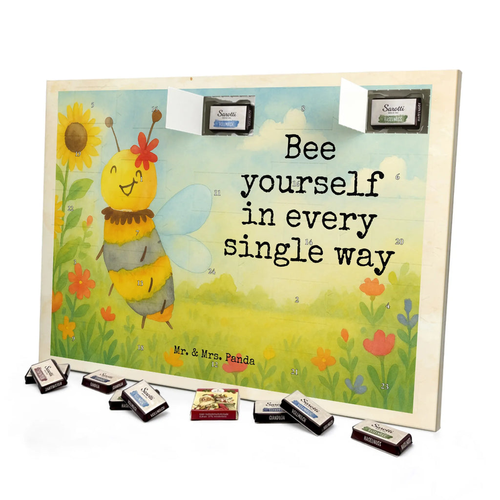 Chocolate advent calendar bee flower Design wasp, bumblebee