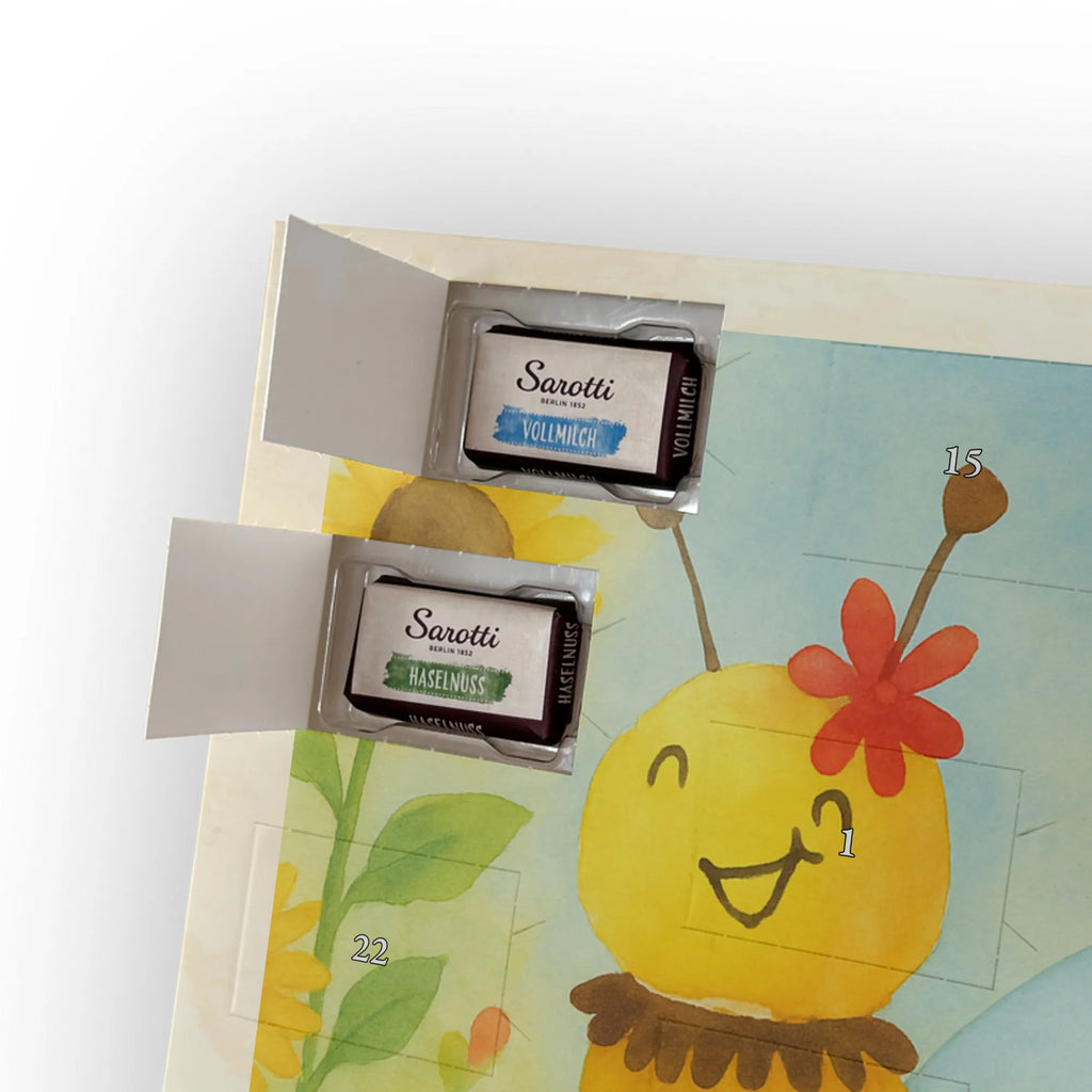 Chocolate advent calendar bee flower Design wasp, bumblebee