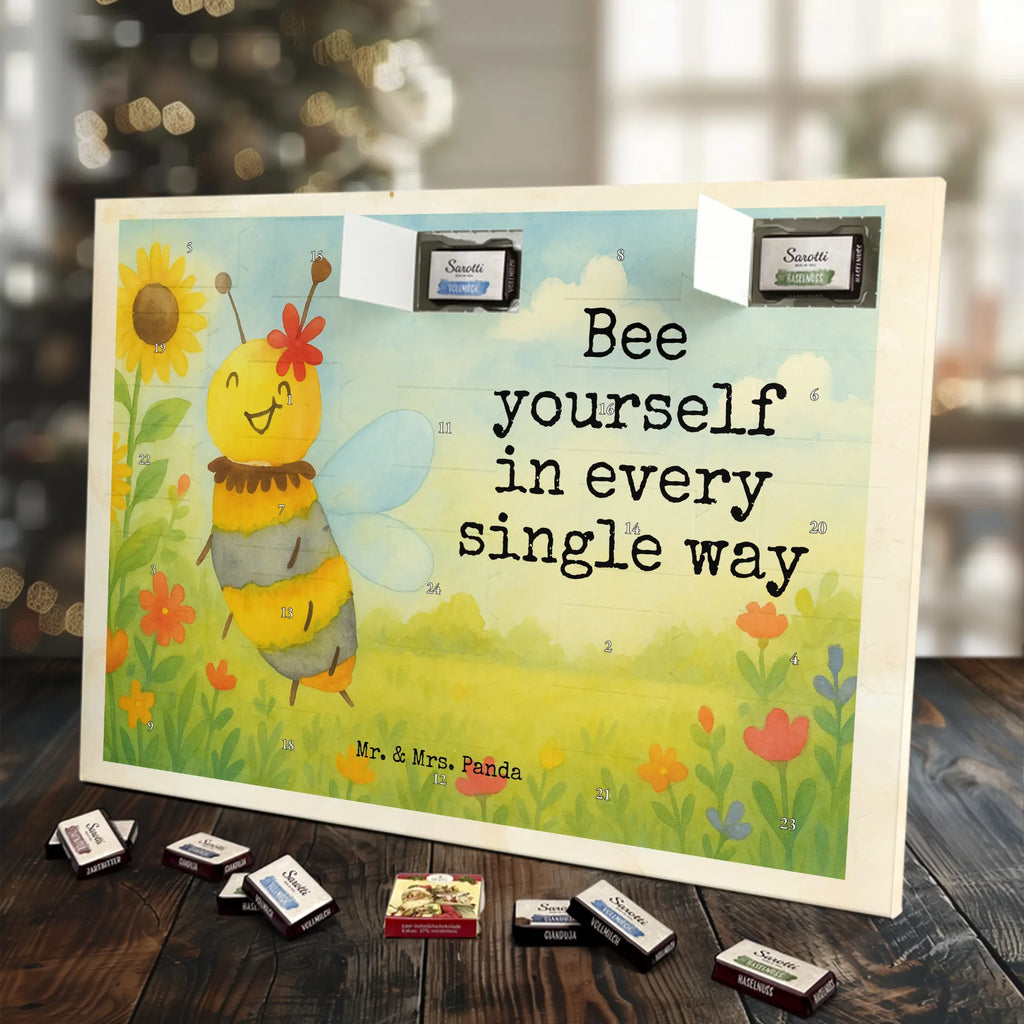 Chocolate advent calendar bee flower Design wasp, bumblebee