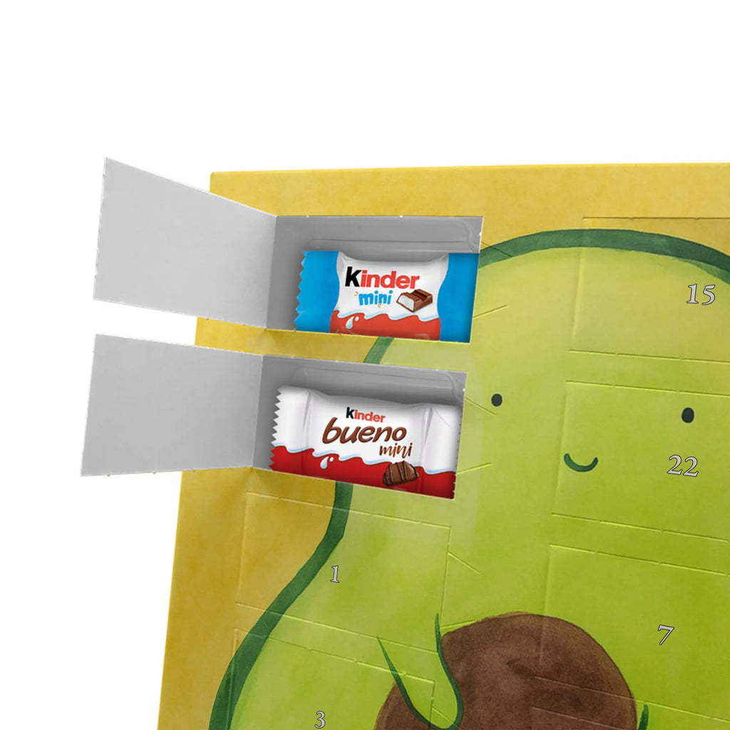 Chocolate advent calendar avocado core Design vegetables, saying life, avocado seed, seed, plant