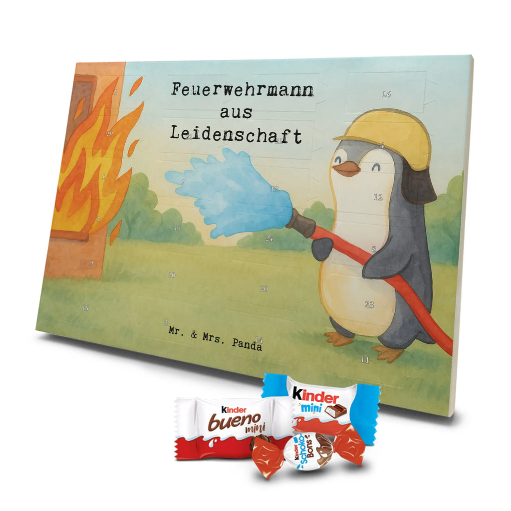Chocolate advent calendar firefighter passion Design gift, promotion, anniversary, retirement, sayings, job start, gift idea, best, farewell gift, profession, passing exam
