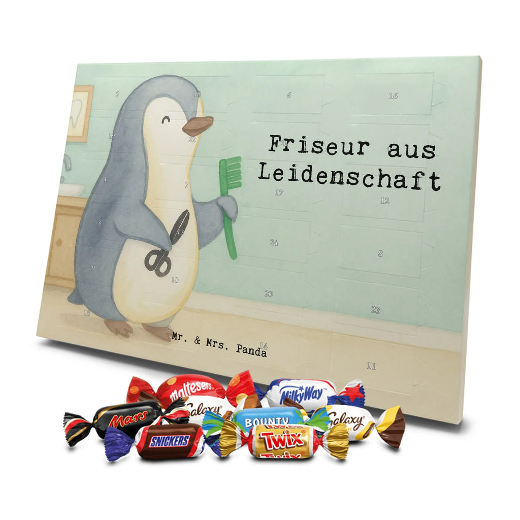 Chocolate advent calendar Hairdresser Passion Design gift, promotion, anniversary, retirement, sayings, job start, gift idea, best, farewell gift, profession, passing exam