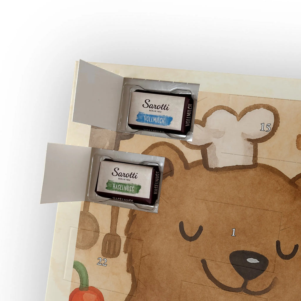 Chocolate advent calendar Cook Passion Design gift, promotion, anniversary, retirement, sayings, job start, gift idea, best, farewell gift, profession, passing exam