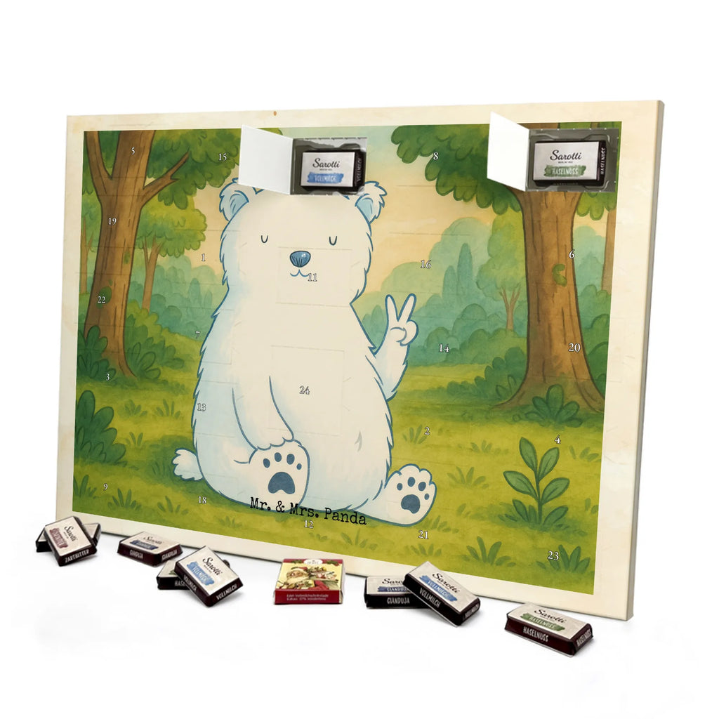 Chocolate advent calendar Icebear Lazy Design teddy bear, cuddly toy, office job, lazy, North Pole, work, relaxing, workplace, Polar bear
