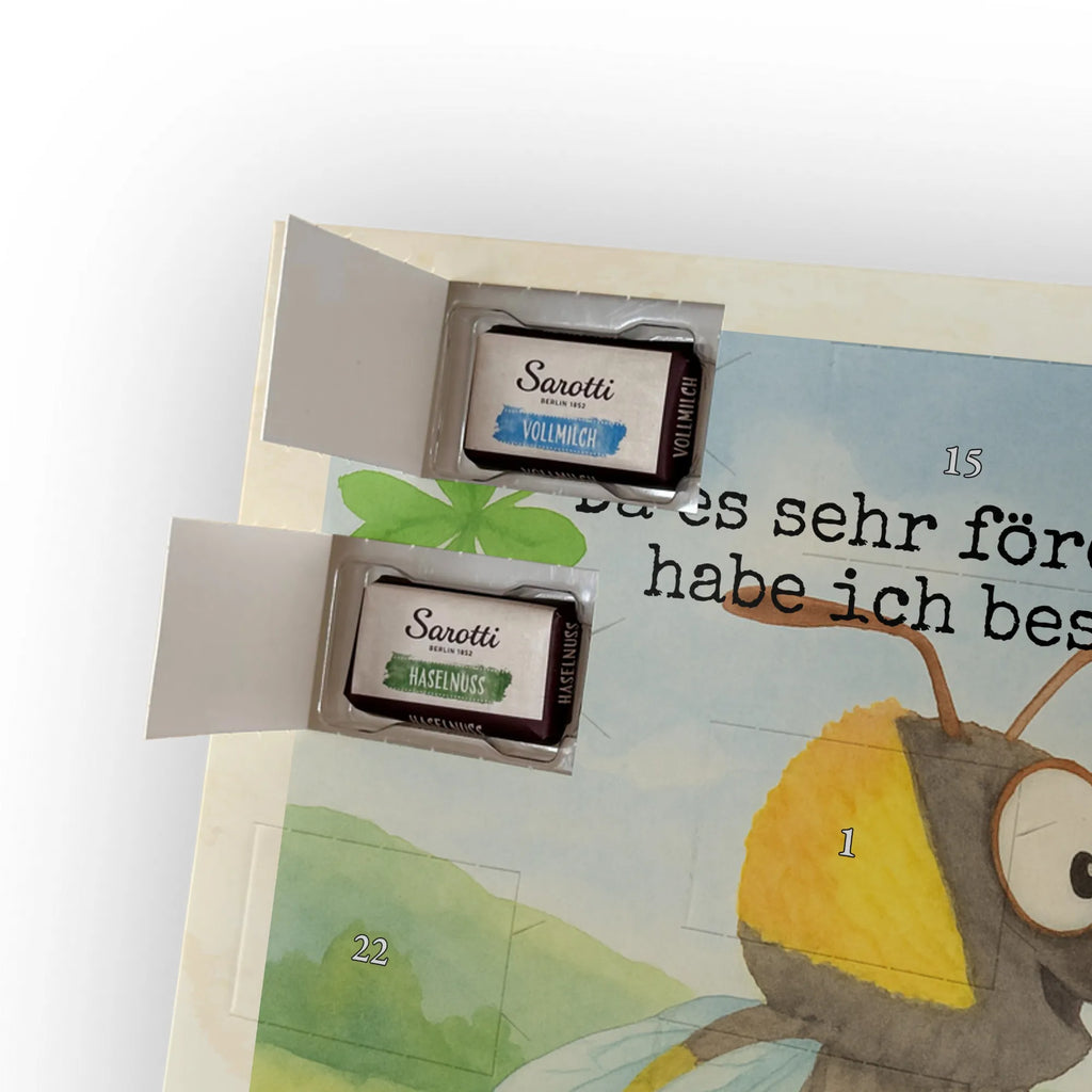 Chocolate advent calendar bumblebees shamrock Design card, gift ideas, gifts, small animals, cute, cute animal motives, hand drawn, funny sayings, good mood, special gifts, animal lover, bumblebee, saying happy, saying positive, saying beautiful, bee decoration, be happy, become happy