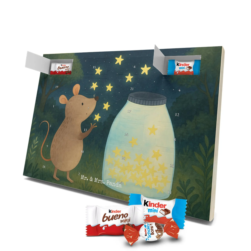 Chocolate advent calendar Mouse Stars Design card, gift ideas, gifts, small animals, cute, cute animal motives, hand drawn, funny sayings, good mood, special gifts, animal lover, birthday, child, baptism, baptism gift, birth, hope, child birthday, first child, wish, stars, Mouse, pregnancy