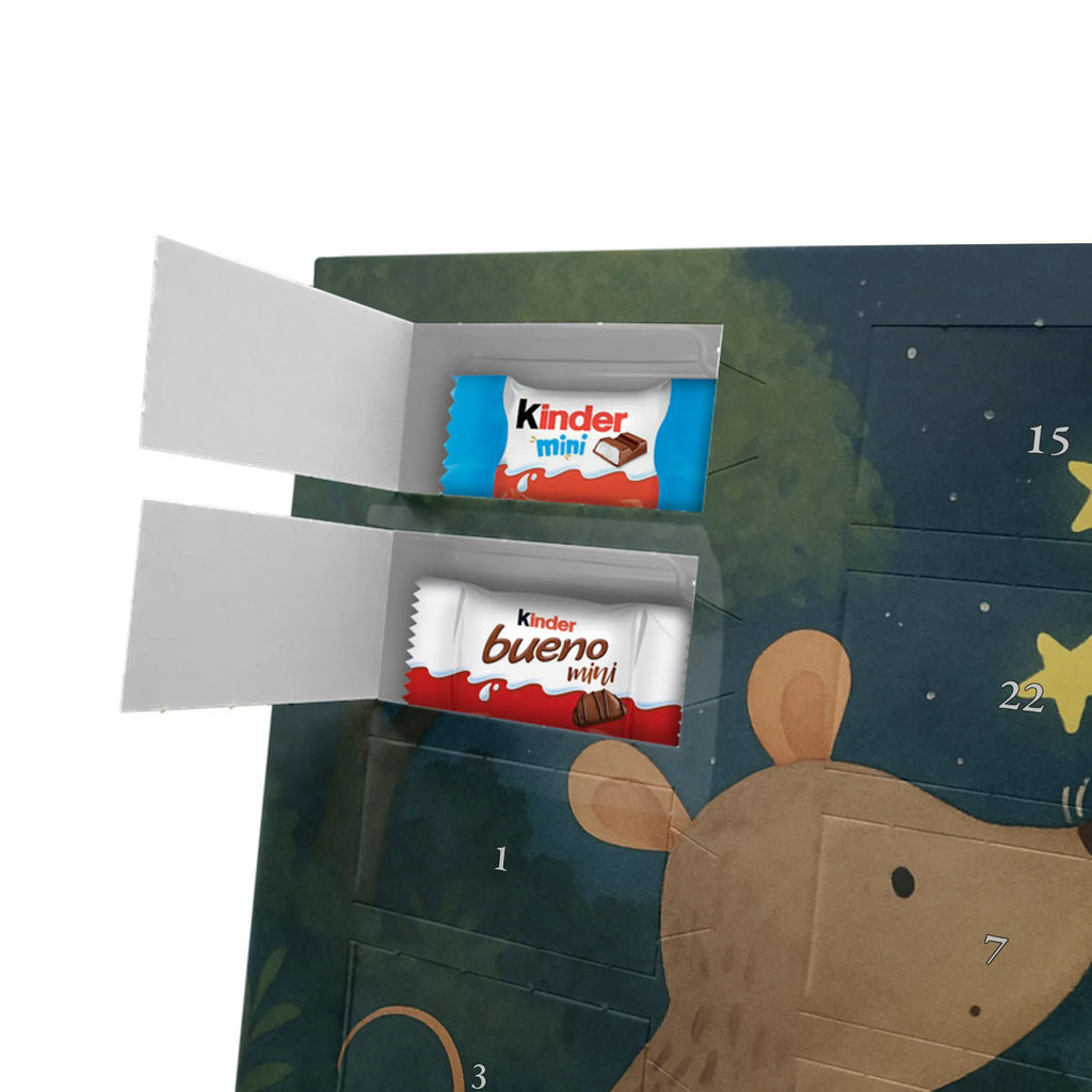 Chocolate advent calendar Mouse Stars Design card, gift ideas, gifts, small animals, cute, cute animal motives, hand drawn, funny sayings, good mood, special gifts, animal lover, birthday, child, baptism, baptism gift, birth, hope, child birthday, first child, wish, stars, Mouse, pregnancy