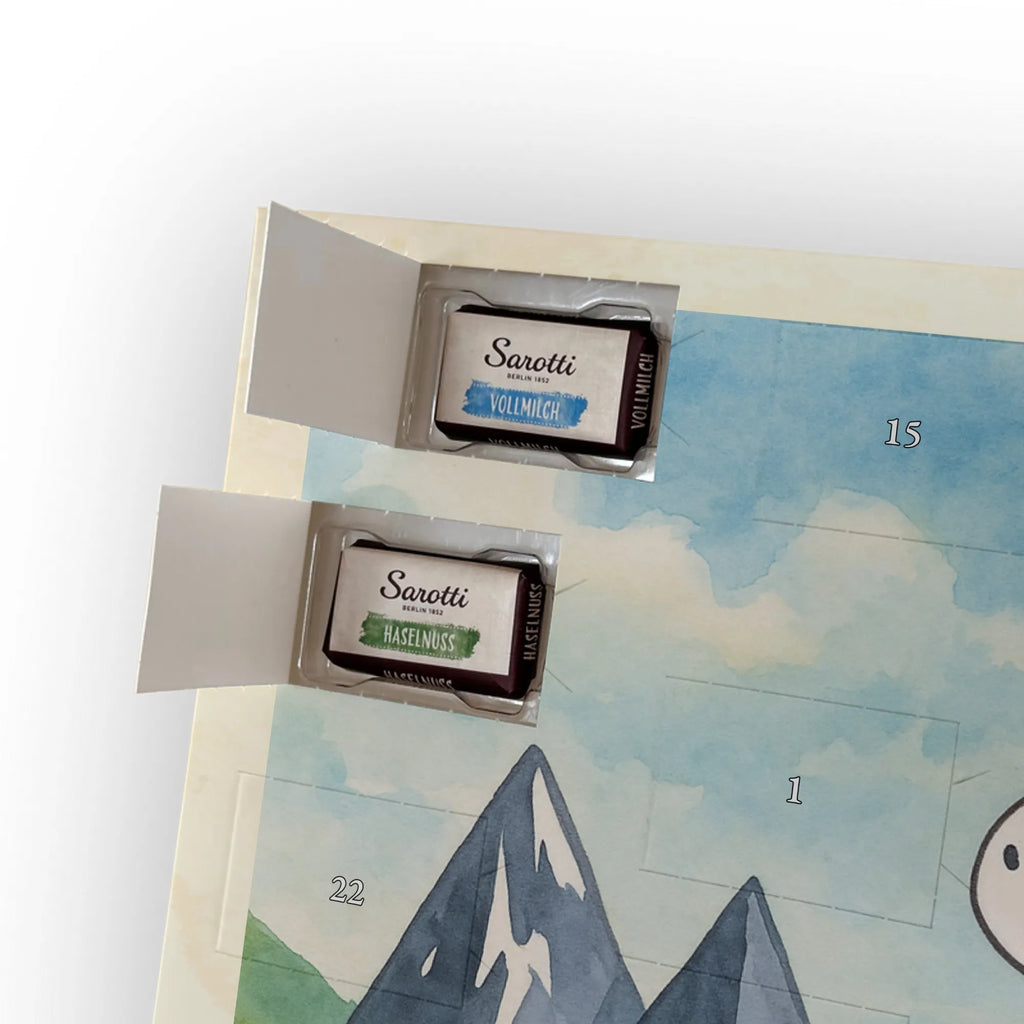 Chocolate advent calendar unicorn climber Design travel, world trip, mountaineer, adventure, mountains, adventurer, vacation, explorer, world traveler